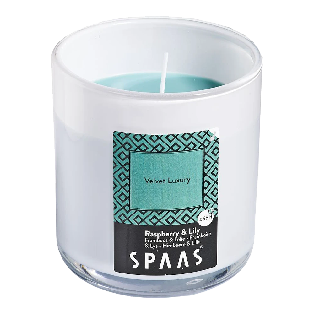 Geurkaars In Glas Met Deksel 56u - Velvet Luxury - Geurkaars - SPAAS