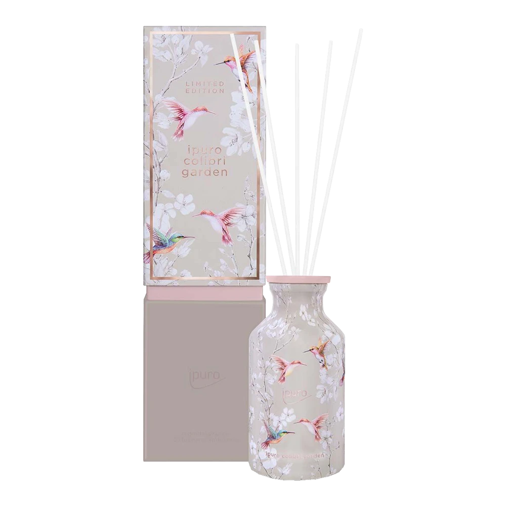 Ipuro Geurdiffuser Colibri Garden 240ml - Geurstokjes 3 Ipuro Geurdiffuser Colibri Garden 240ml - Geurstokjes