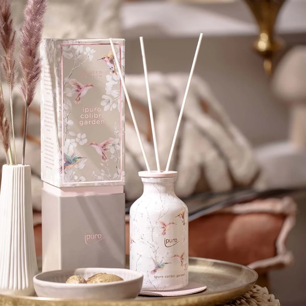 Ipuro Geurdiffuser Colibri Garden 240ml - Geurstokjes 5 Ipuro Geurdiffuser Colibri Garden 240ml - Geurstokjes - Afbeelding 3