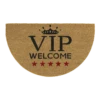 HAMAT Kokosmat Ruco VIP Welcome Halfrond - 75x45cm - Naturel - Deurmat -Huis Verkoop kokosmat ruco vip welcome halfrond 75x45cm naturel deurmat 1