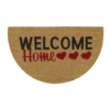 HAMAT Kokosmat Ruco Welcome Home Halfrond - 75x45cm - Naturel - Deurmat