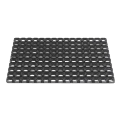 HAMAT Rubbere Ringmat Domino - 80x50cm - Zwart - Deurmat