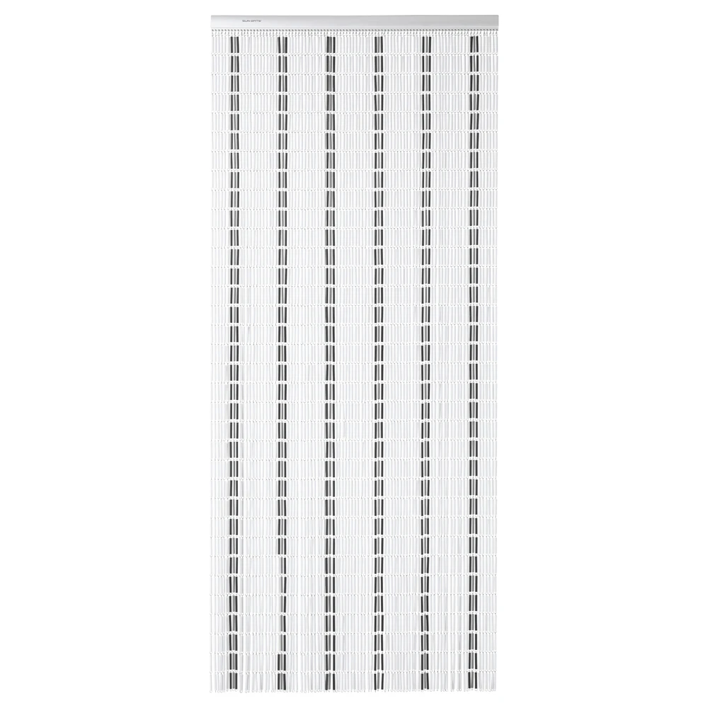Vliegengordijn Banen - Wit/Zwart/Zilver - 100 X 232cm - Sun-Arts 3 Vliegengordijn Banen - Wit/Zwart/Zilver - 100 X 232cm - Sun-Arts