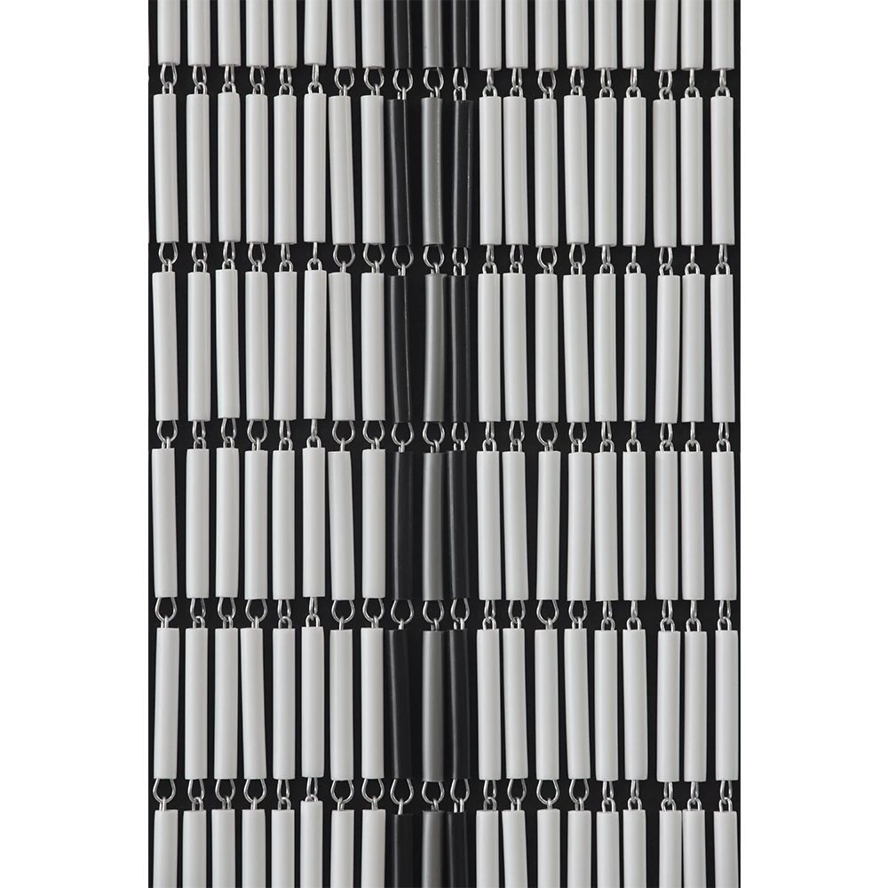 Vliegengordijn Banen - Wit/Zwart/Zilver - 90 X 210cm - Sun-Arts - Afbeelding 3