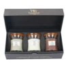 Woodwick Deluxe Gift Set Mini Jar Woody - Geurkaars -Huis Verkoop woodwick deluxe gift set mini jar woody geurkaars 1