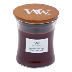 Woodwick Smoked Walnut & Maple Mini Candle - Geurkaars