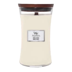 Woodwick Vanilla Musk Large Candle - Geurkaars