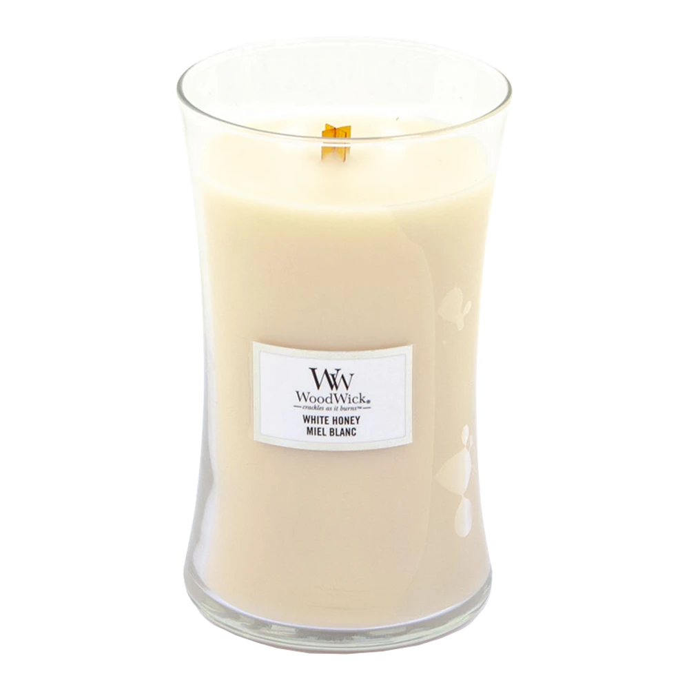 Woodwick White Honey Large Candle - Geurkaars 4 Woodwick White Honey Large Candle - Geurkaars - Afbeelding 2